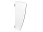Mobile Preview: Trennwand Trespa für Urinal in weiß