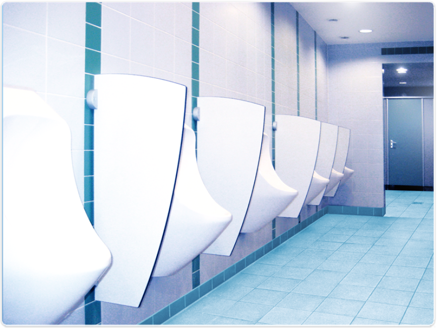 Wasserlose Urinale installieren