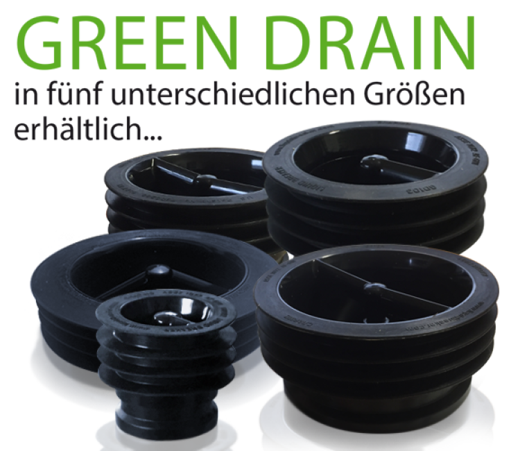 Green Drain 35 Bodenablaufsperre alle Größen