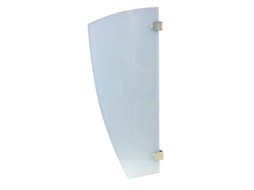 Urinal Trennwände aus ESG-Glas weiß